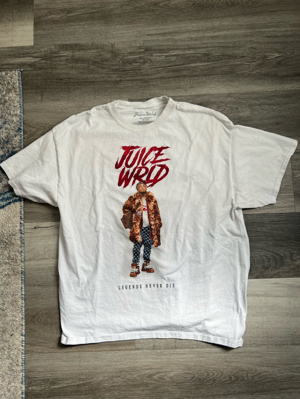 Juice WRLD White Graphic Short Sleeve Tee